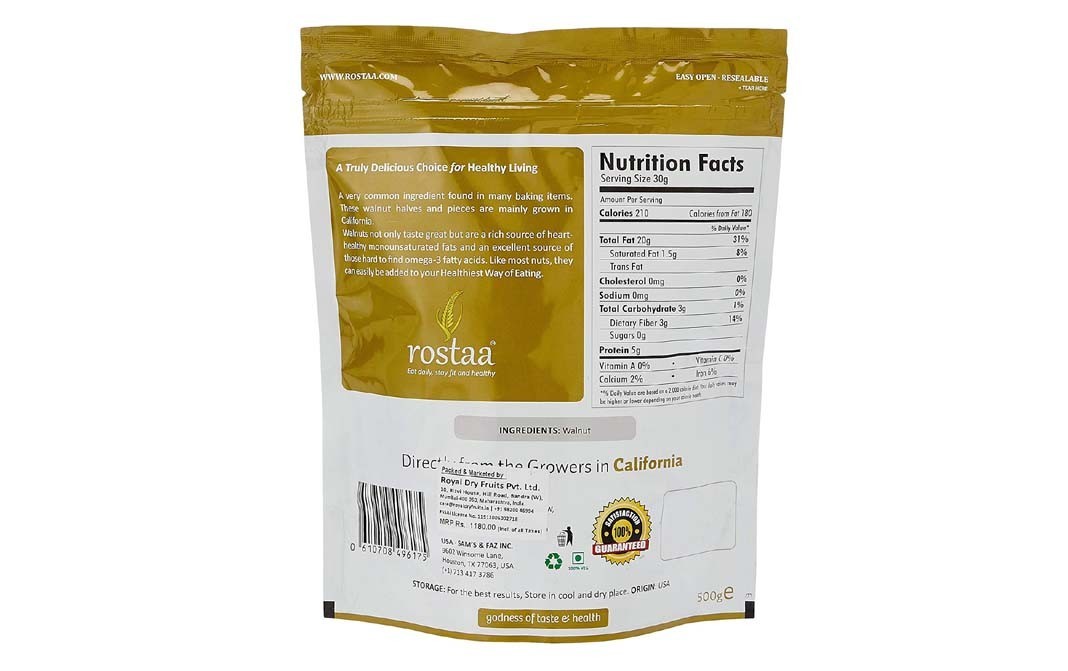 Rostaa Californian Walnut    Pack  500 grams